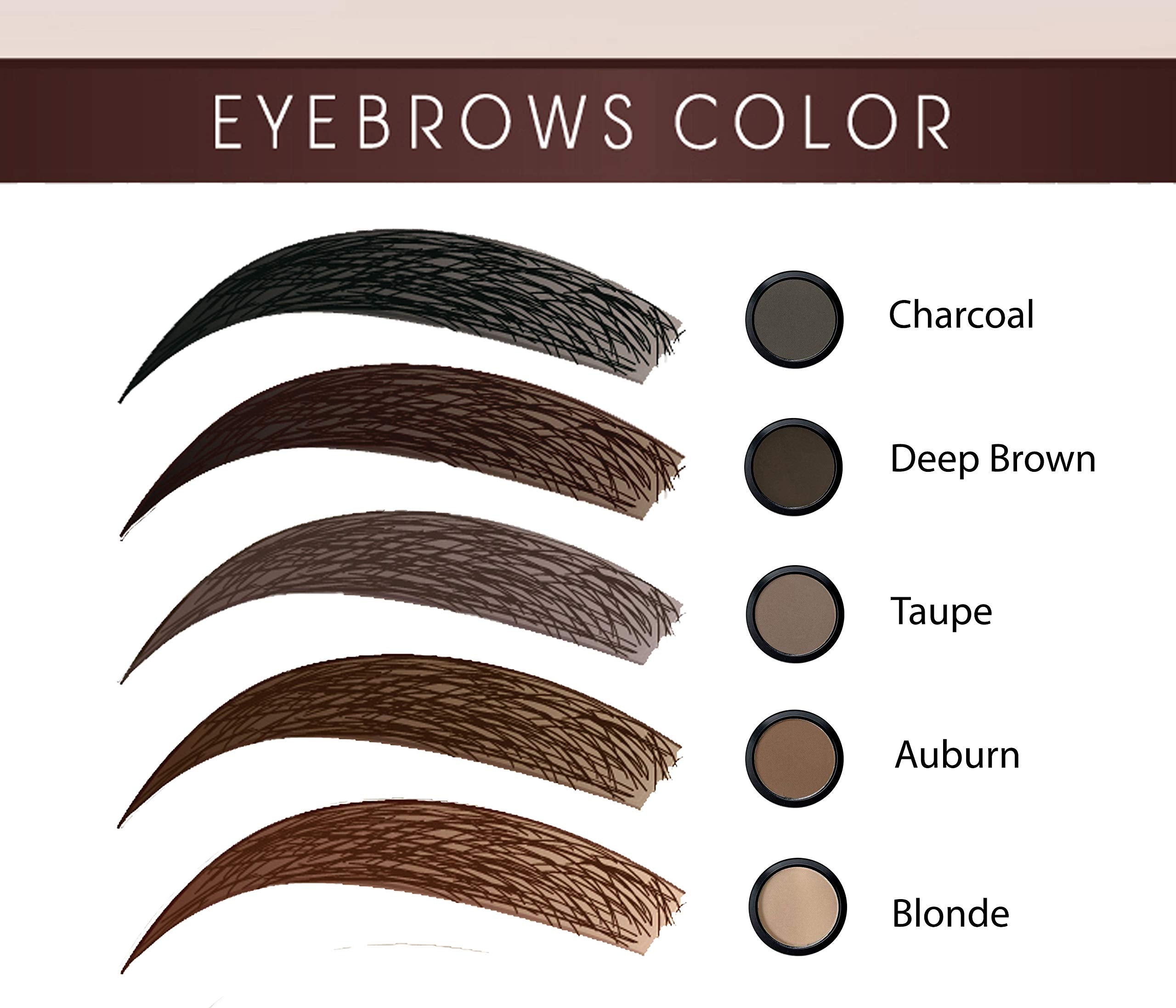 Mom's Secret Brow Powder Taupe compact, blends softly for natural shading.