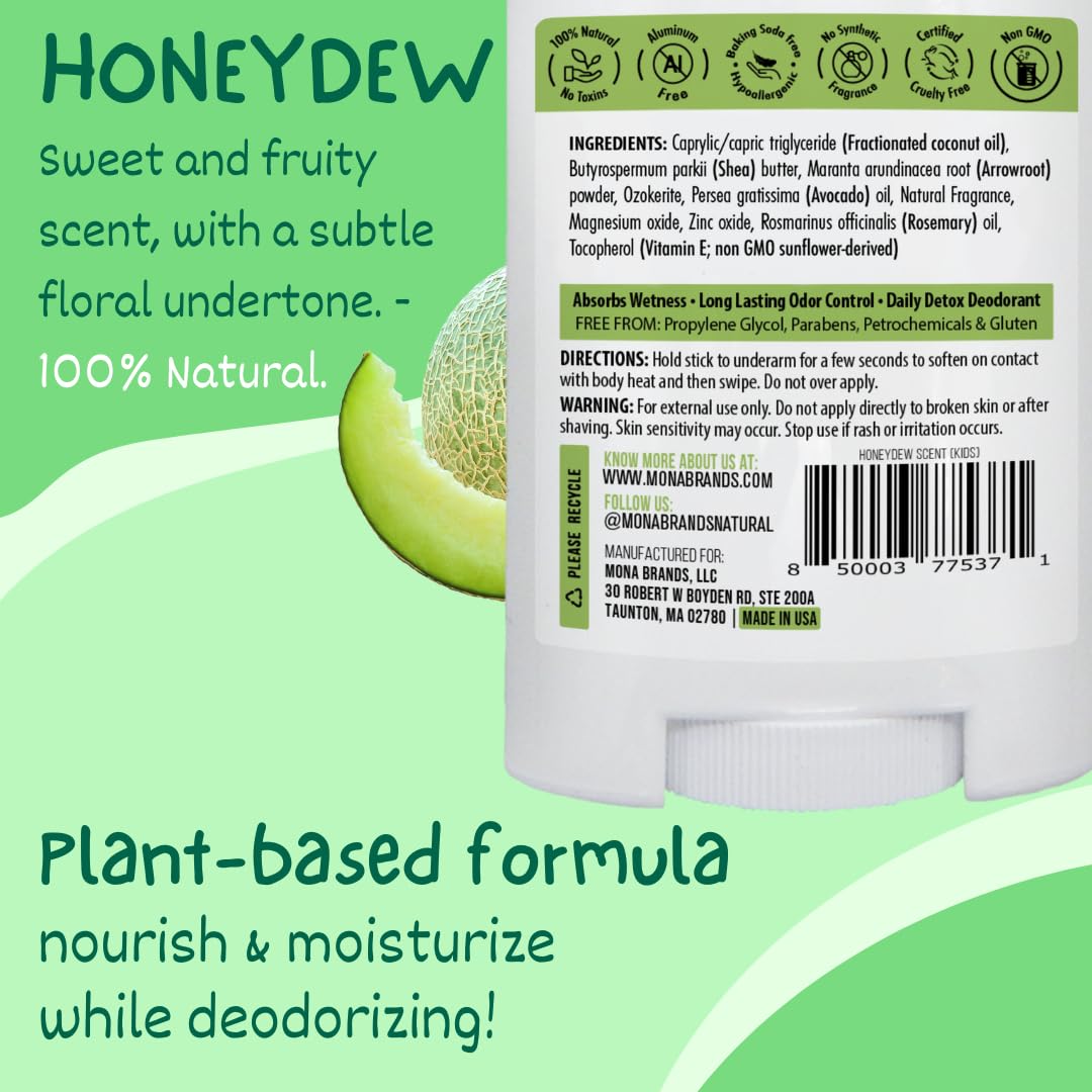 MONA Déodorant Honeydew — application sur peau sensible pour confort quotidien.