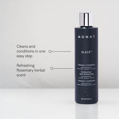 MONAT Black 2-en-1 texture crèmeuse enveloppant les cheveux sans les alourdir