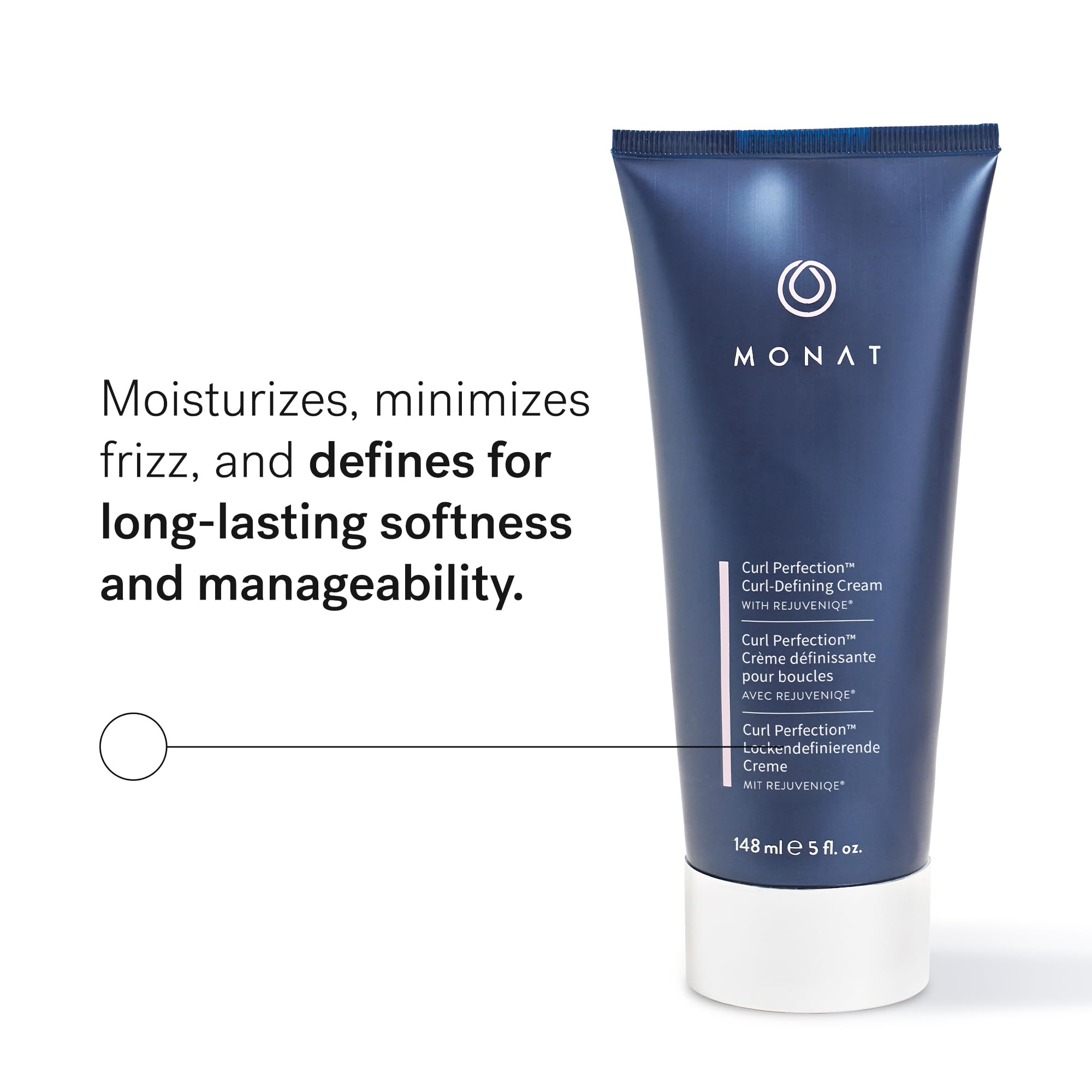 MONAT Curl Perfection, crème appliquée sur cheveux humides pour boucles bien définies.