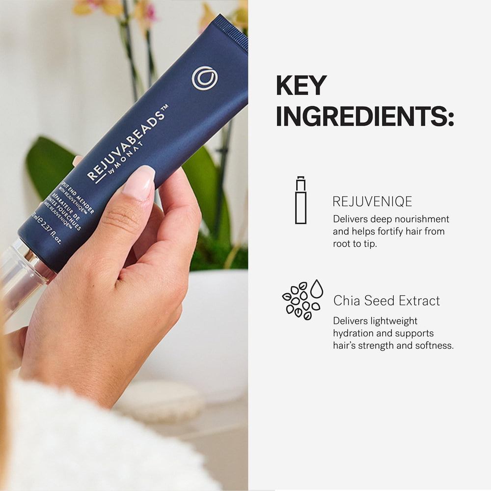 MONAT Rejuvabeads : formule vegan sans sulfates et parabènes.