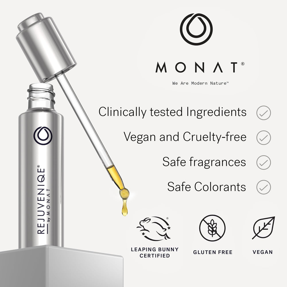 MONAT REJUVENIQE – formule végan-sans-sulfates : choix éthique et propre.