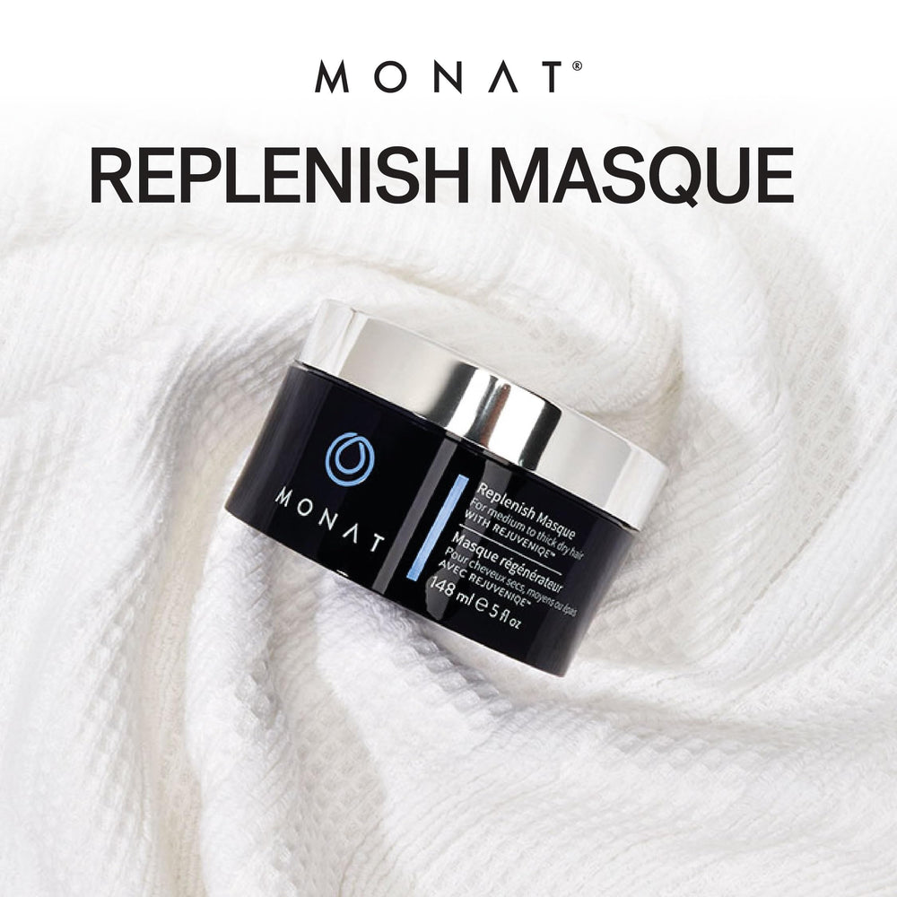 MONAT Replenish Masque – application et massage, démêlage facilité et douceur retrouvée