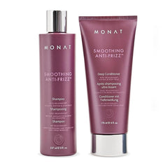 MONAT Shampoing lissant anti-frisottis: nettoyage en douceur et réduction des frisottis pour cheveux fins.