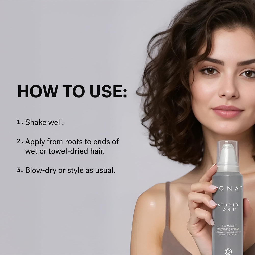 MONAT Studio One La Moxie Mousse coiffage doux et maniable