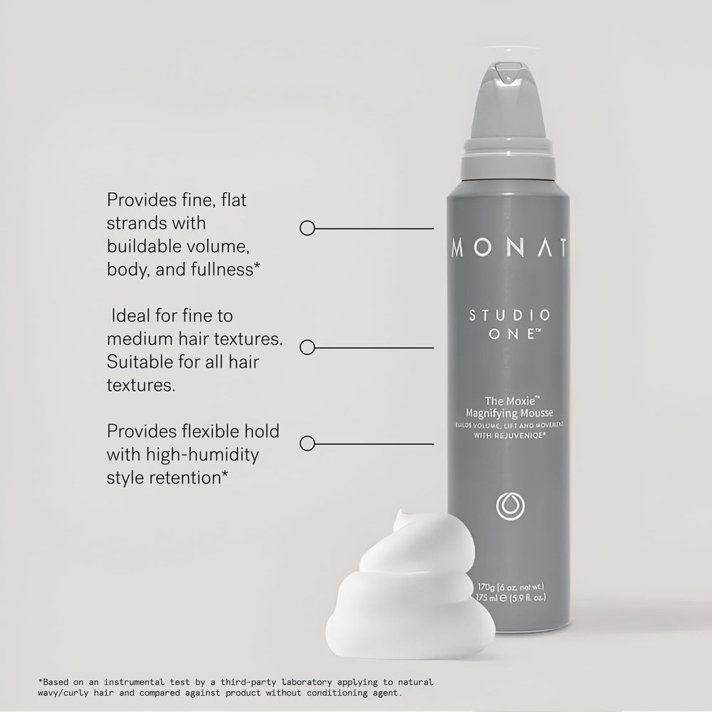 MONAT Studio One La Moxie Mousse formule légère qui n'alourdit pas