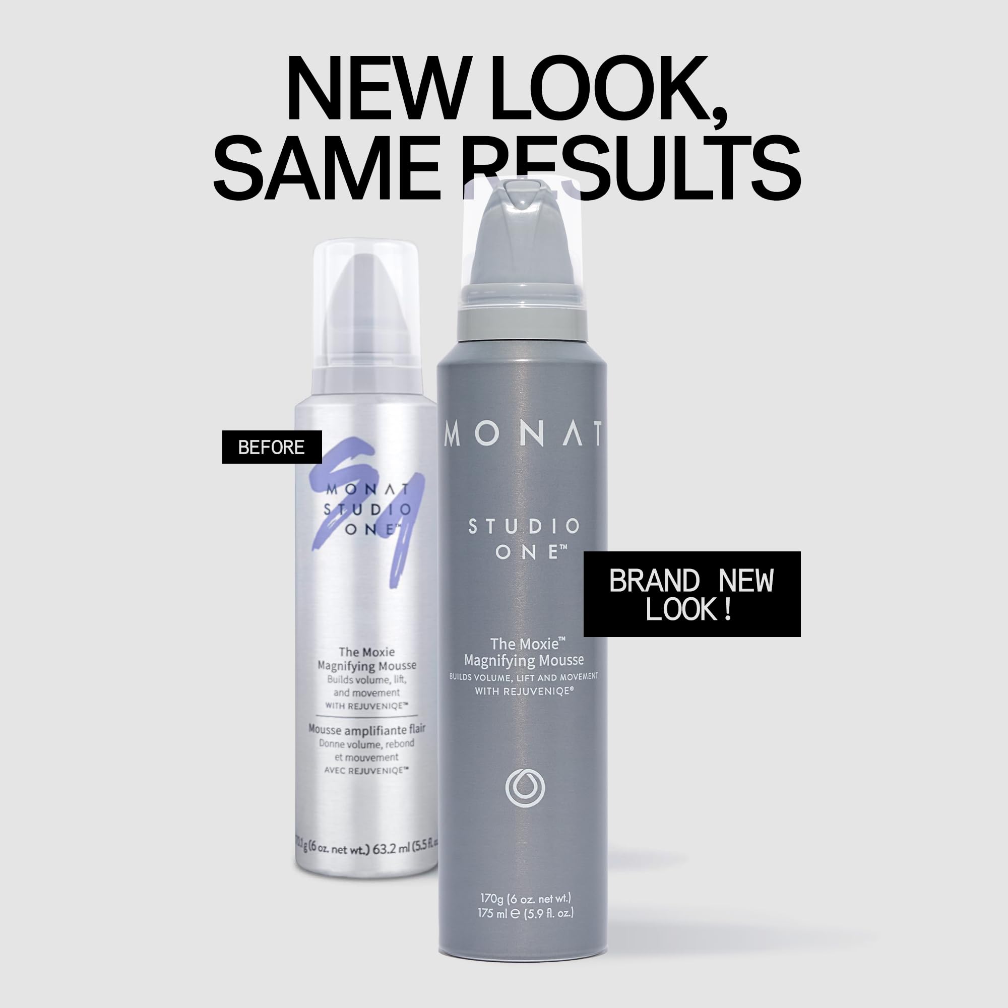 MONAT Studio One La Moxie Mousse : volume immédiat après application