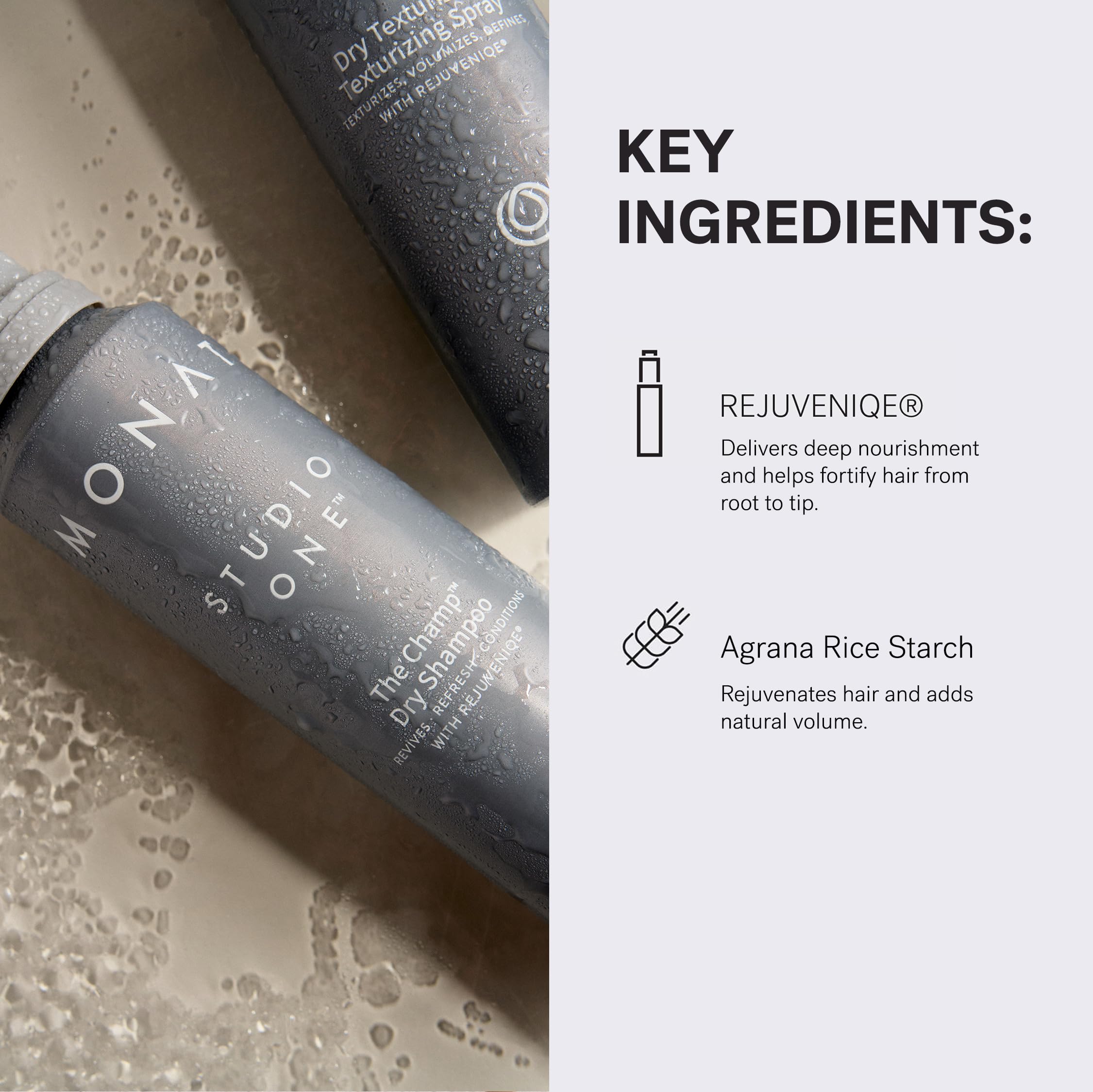 MONAT Le Champ contient poudre de riz microfine pour contrôle d’huile