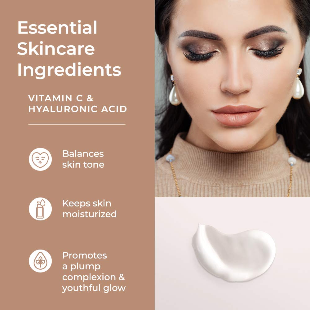 Monica Ann Beauty Prébase hydratation vitamine C acide hyaluronique pour teint frais