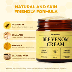 MONIER Crème Venin d’Abeille – texture légère, absorption rapide et douceur.