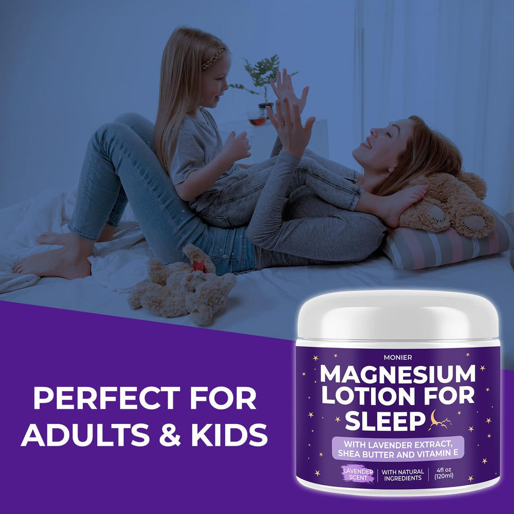 MONIER Lotion Magnesium Sommeil, adaptée pour enfants en toute sécurité.