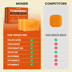 MONIER Savon collagène vitamine C - nourrit et illumine le teint.