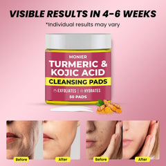 Tampon MONIER curcuma kojique visage, aide à purifier le teint.