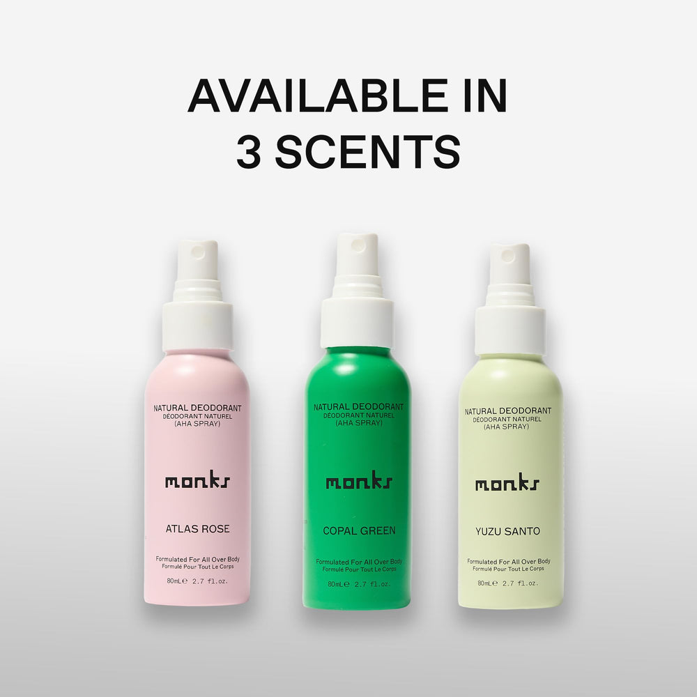 Monks déodorant spray expérience sensorielle naturelle et apaisante