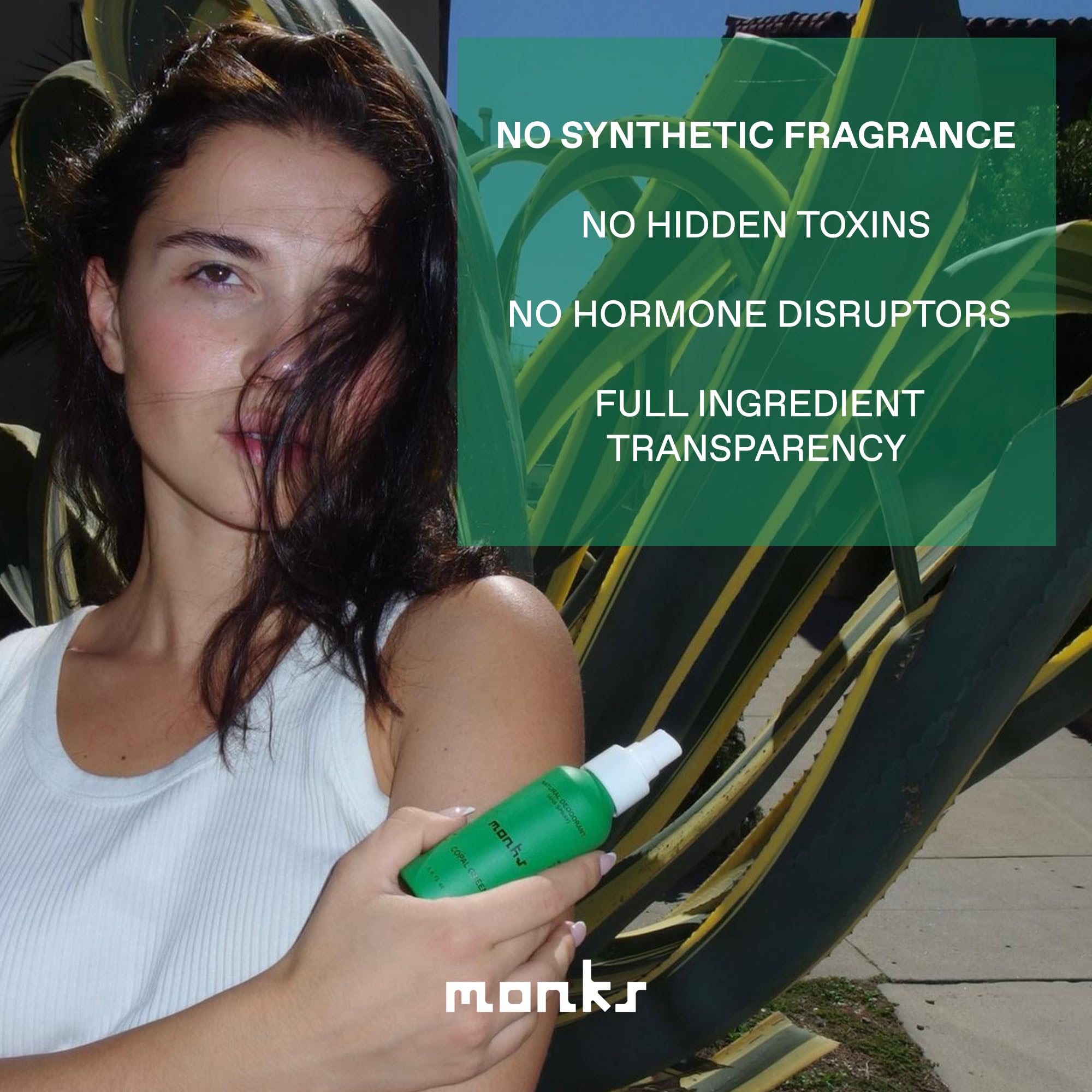 Monks déodorant spray parfum Yuzu Santo naturel et léger