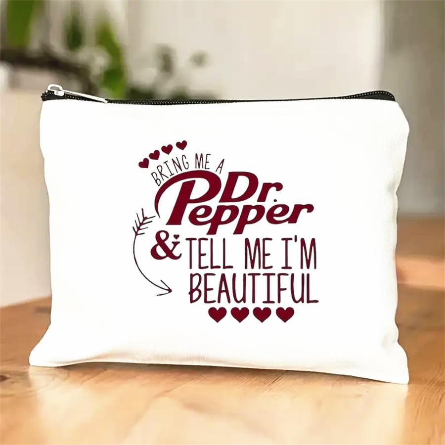 Pochette MONNYCAR Dr Pepper humour, dimensions pratiques pour vos cosmétiques lors de voyages.