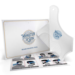Monster&Son guide-alignement barbe précises aide à obtenir une ligne nette.