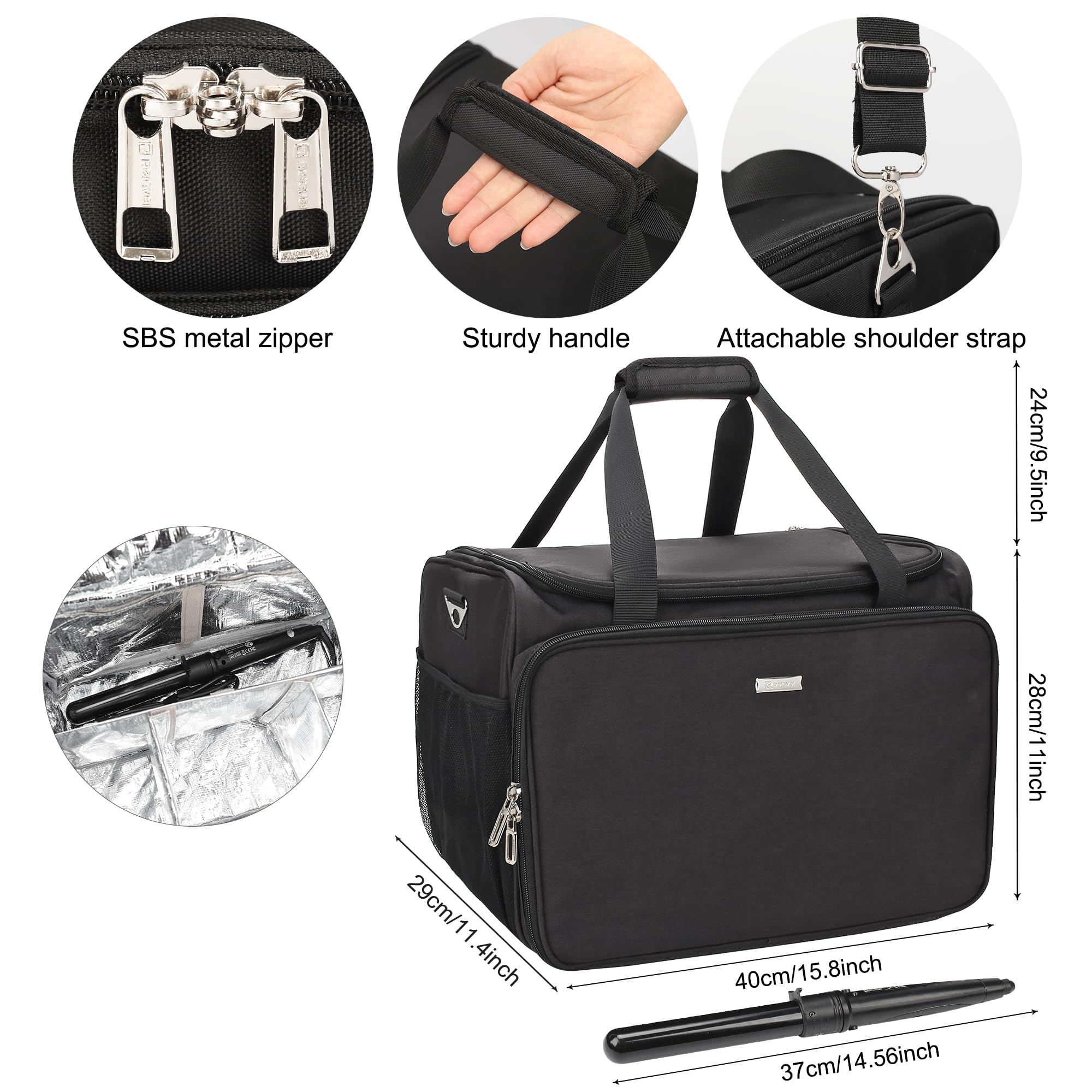 SAC MONSTINA coiffure – sections amovibles: organisation modulable.