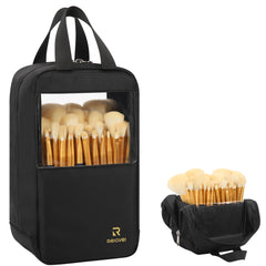 MONSTINA trousse pinceaux maquillage ouverte, rangement pratique en voyage