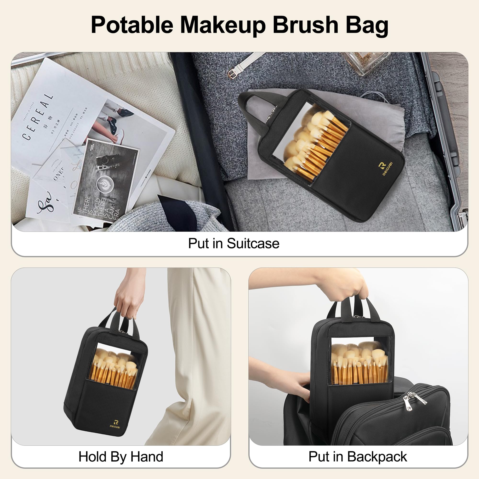 MONSTINA usage multi-cosmétiques, rangement pratique pour voyage