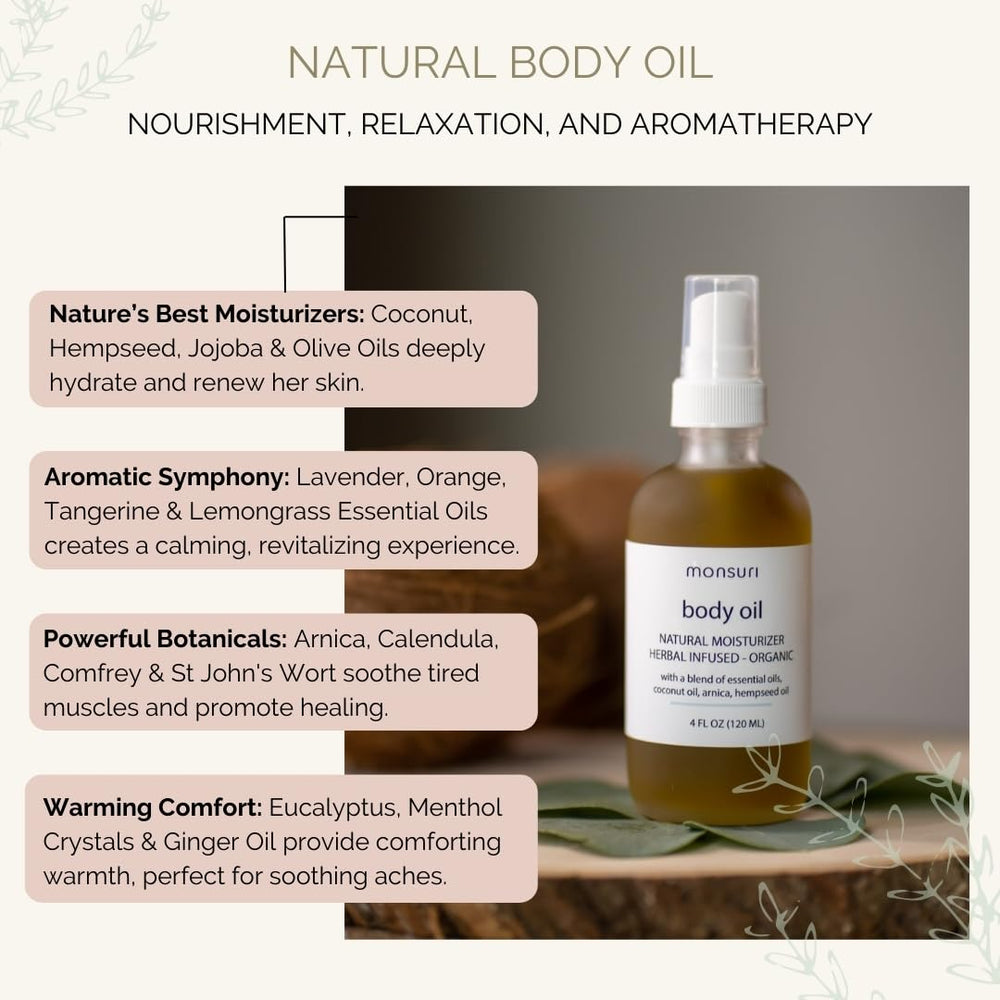 Crème corps naturelle Monsuri, hydratation nourrissante pour la peau.