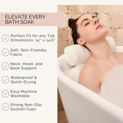 Ventouses puissantes Monsuri assurant la stabilité durant le bain.