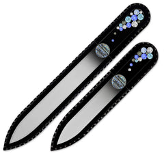 Mont Bleu ensemble de deux limettes cristal noir, pratique pour des ongles parfaitement soignés.