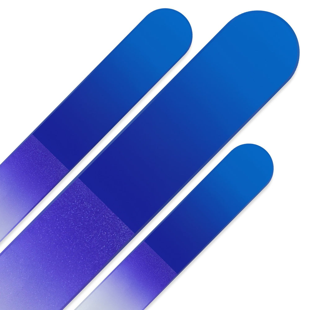 Lime à ongles Mont Bleu, 3 tailles, surface double tempérage pour un façonnage précis.