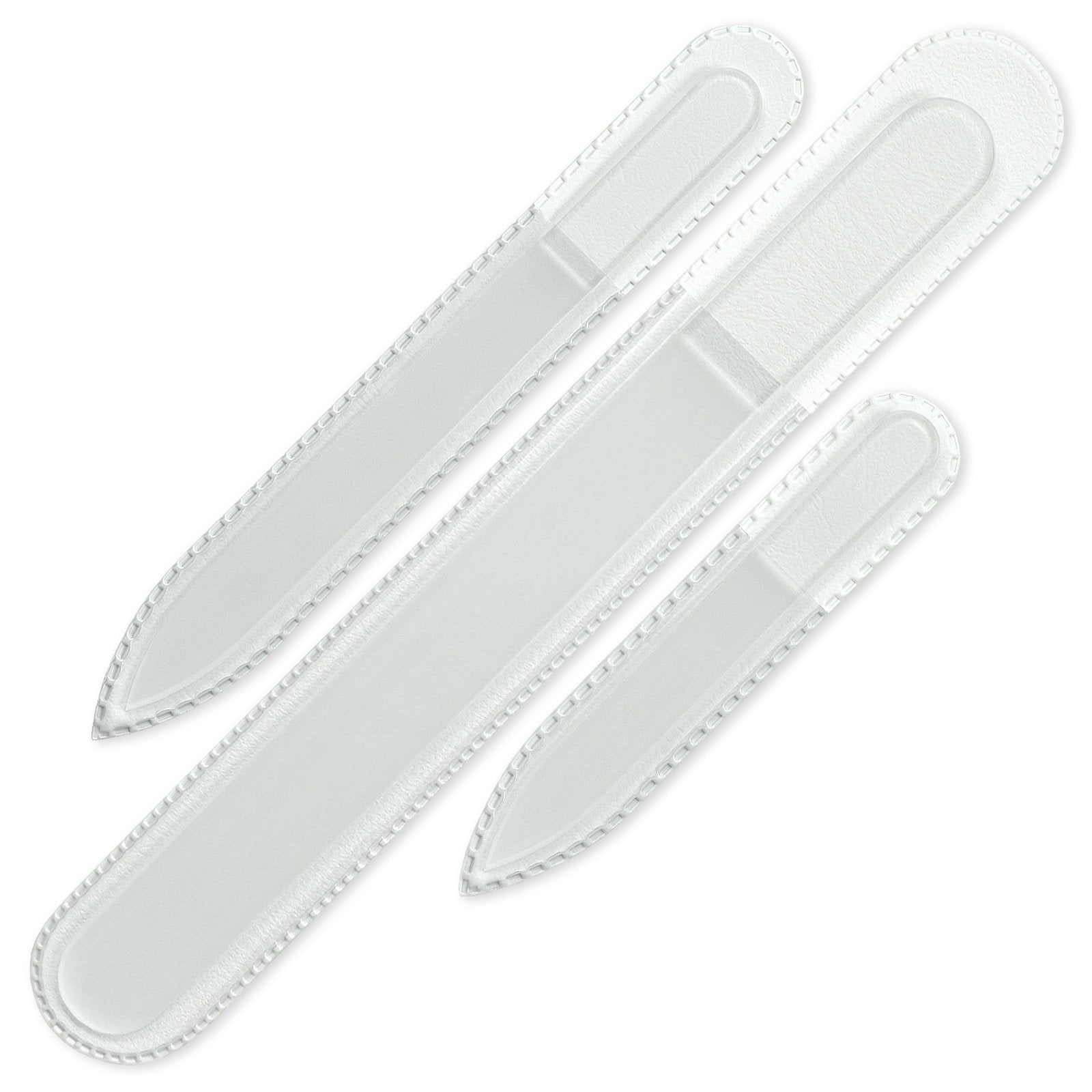 Lime Mont Bleu en verre trempé 90 mm, précision et douceur pour les ongles naturels