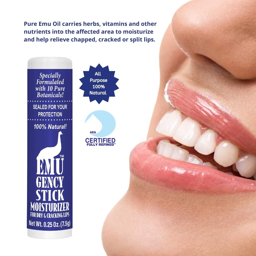 Montana Gold EMUgency Stick application facile sur lèvres et peau sèche.