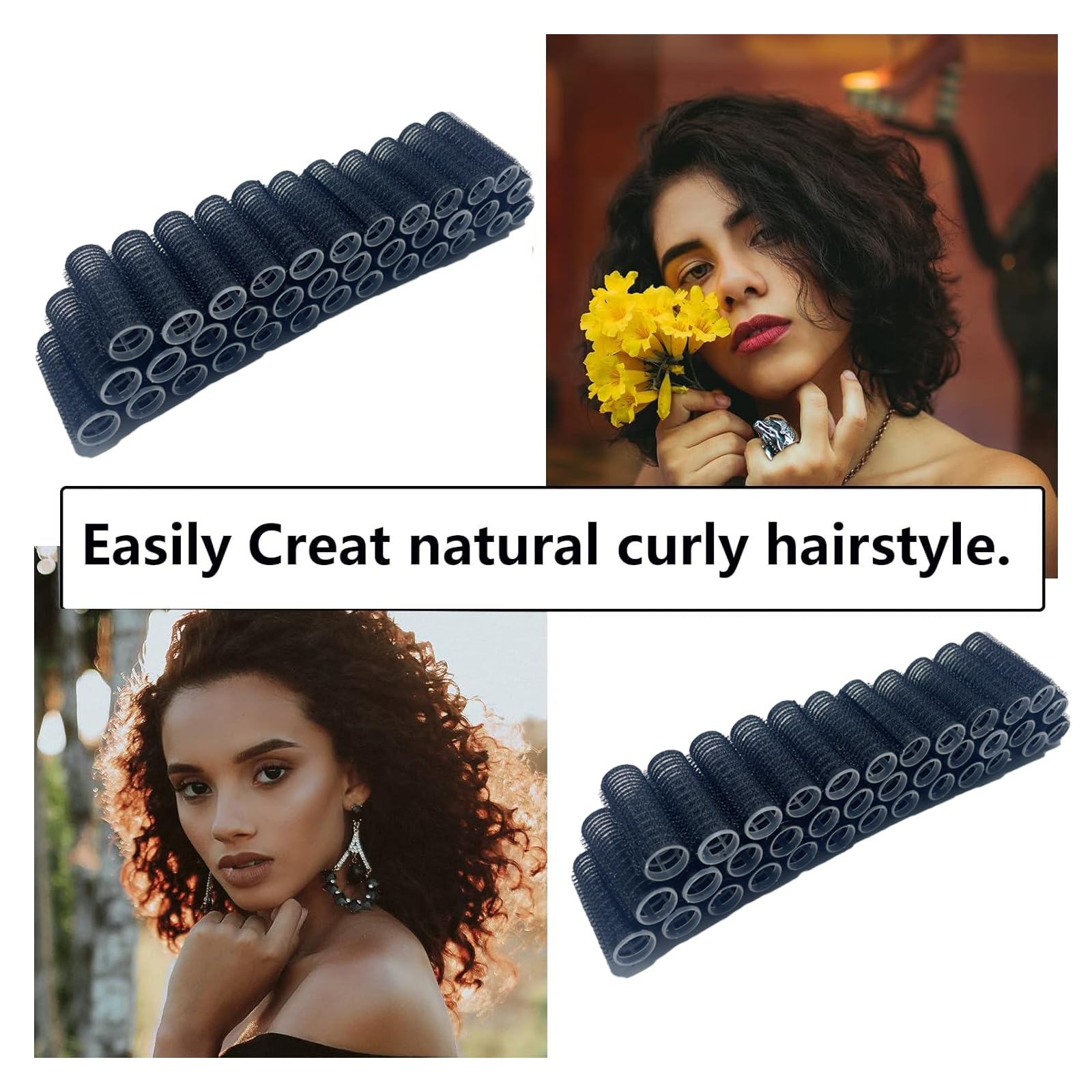 MOODKEY rouleaux sans chaleur, idéal pour boucles nocturnes et repos des cheveux.