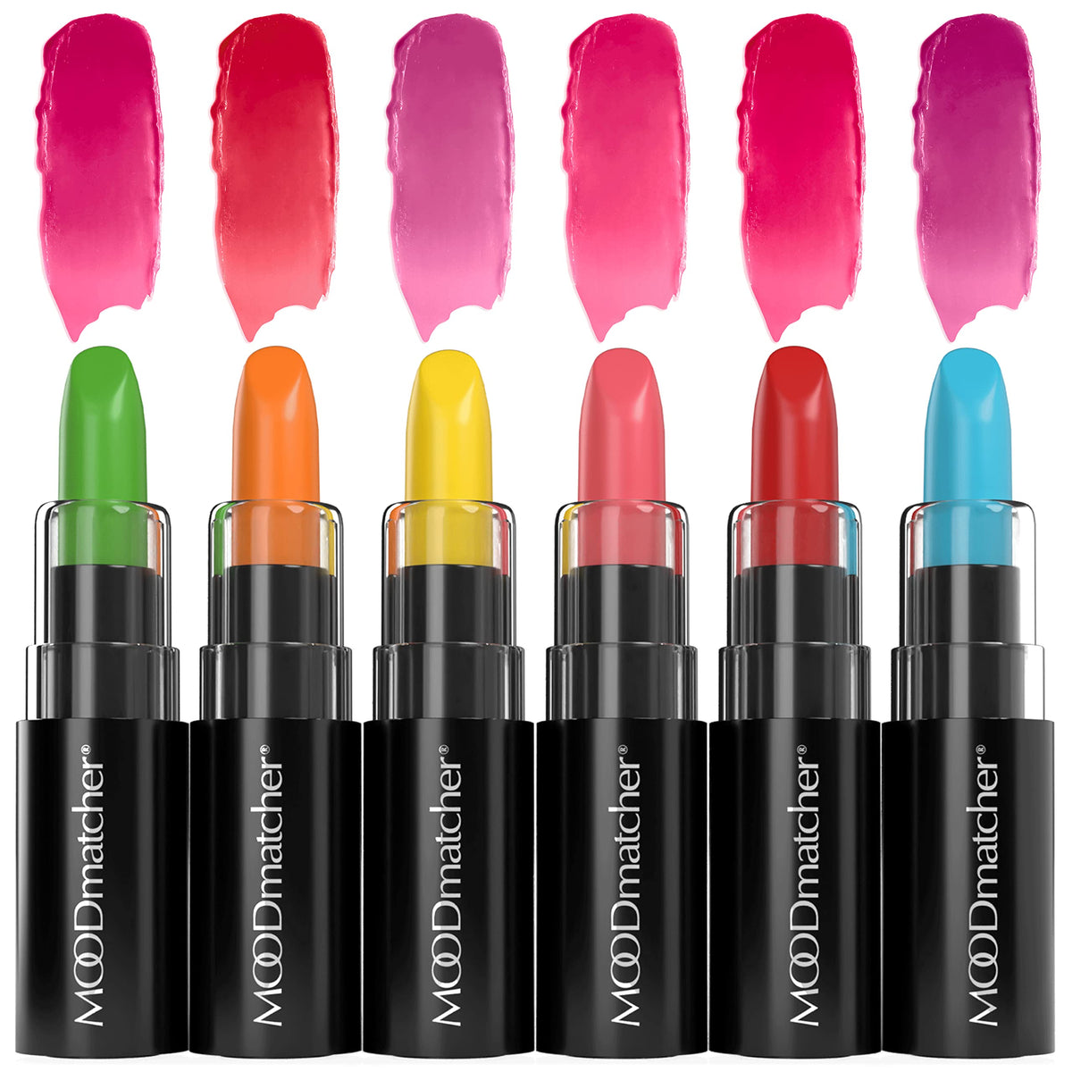 MOODmatcher rouge à lèvres changement couleur : belle bouteille reflétant une teinte personnalisée.