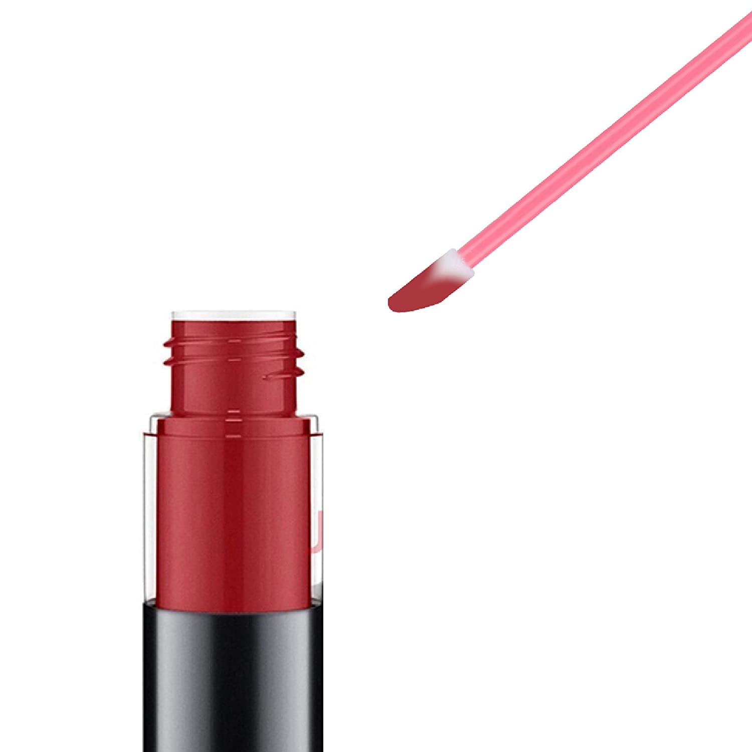Mooerca applicateur brillant lèvres rose, pour une application homogène et précise.
