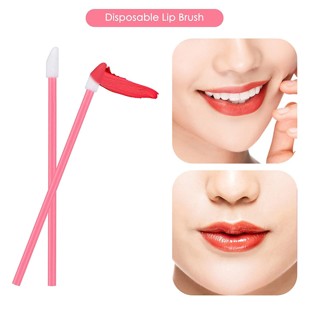 Mooerca applicateur lèvres rose portable, pratique pour retouches rapides.