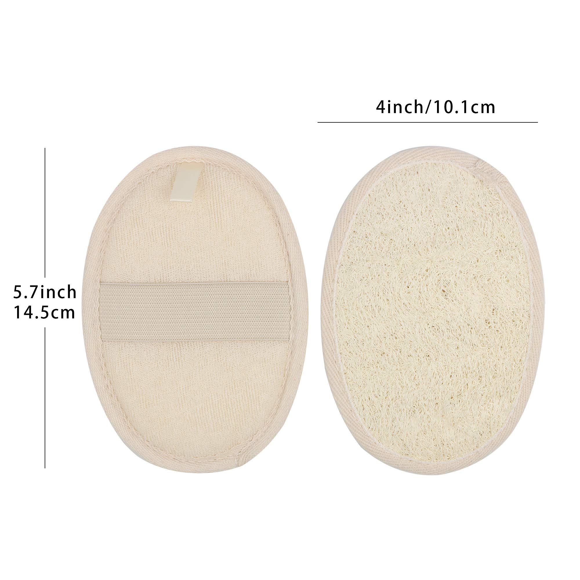 Mooerca Luffa Pad Terry tissu naturel pour nettoyage doux et respectueux