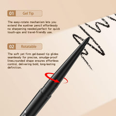 MooGlamor application-douce-eyeliner-gel pour une ligne fluide et contrôlée