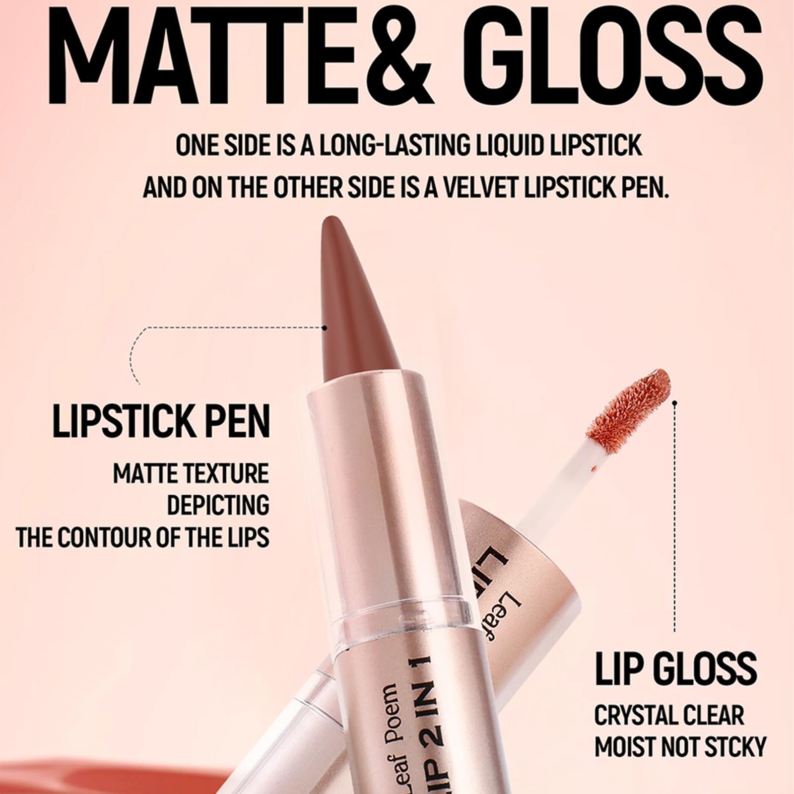 MooGlamor application douce du crayon lèvres pour un contour net.