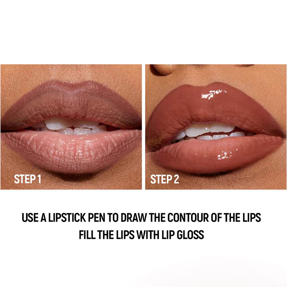 MooGlamor gloss hydratant fini brillant sans effet collant.