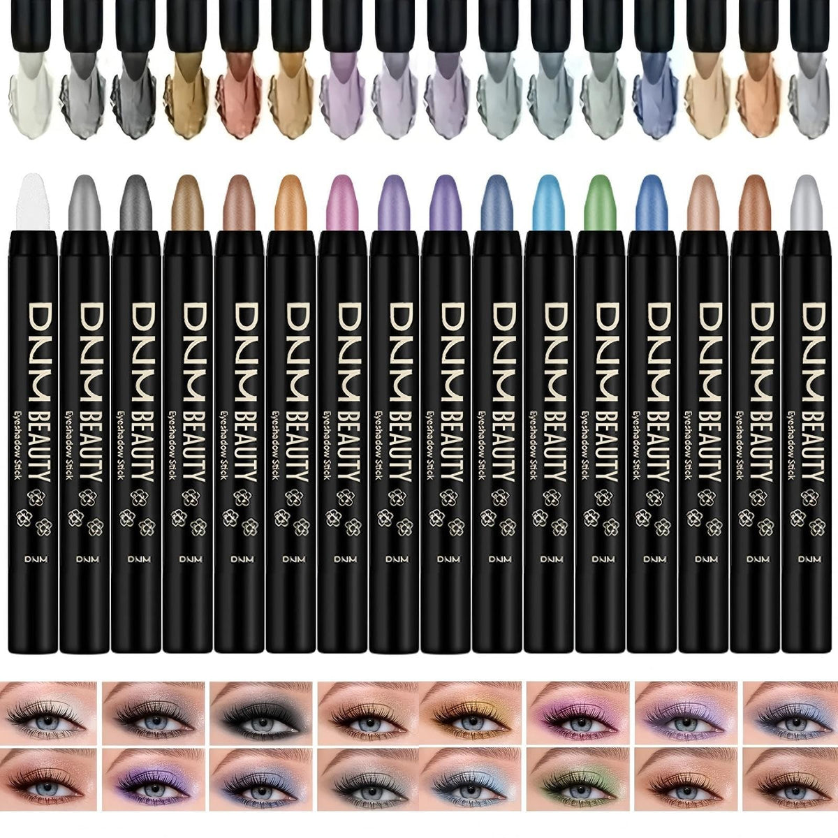 MooGlamor crayon fard yeux brillant, texture soyeuse pour une application fluide.
