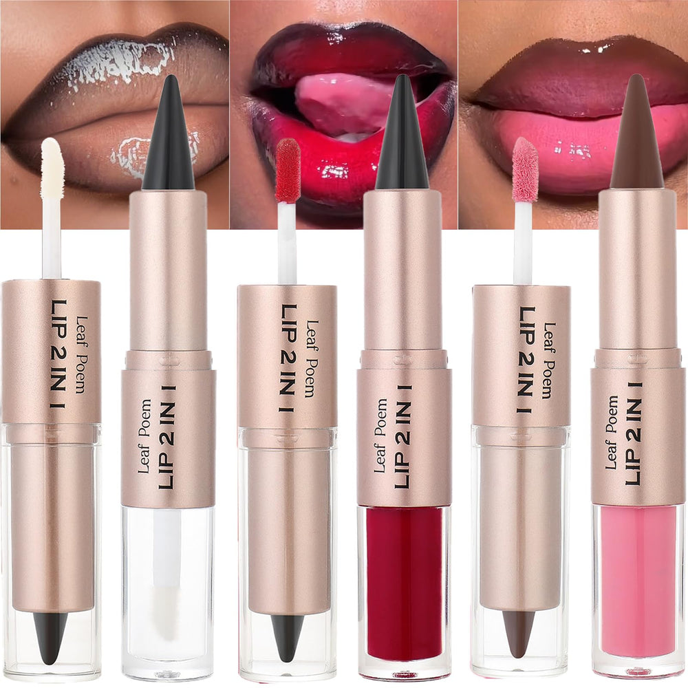 MooGlamor crayon-levres et gloss 2 en 1 pour definir et hydrater les levres