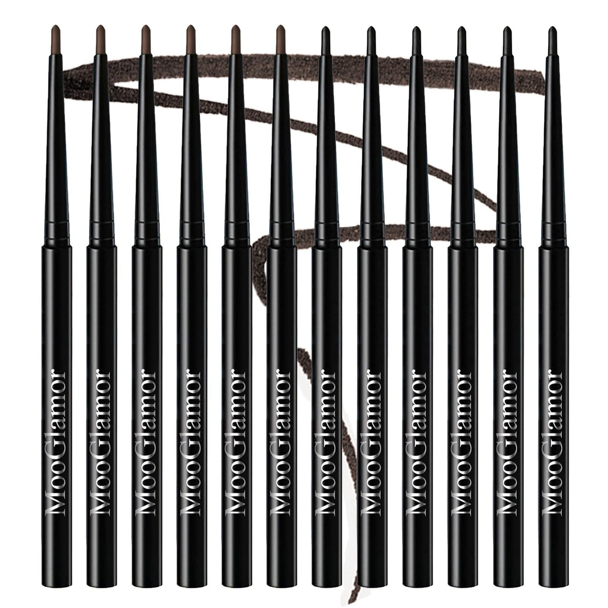 Mooglamor crayon yeux gel noir rétractable pour tracé net et longue tenue