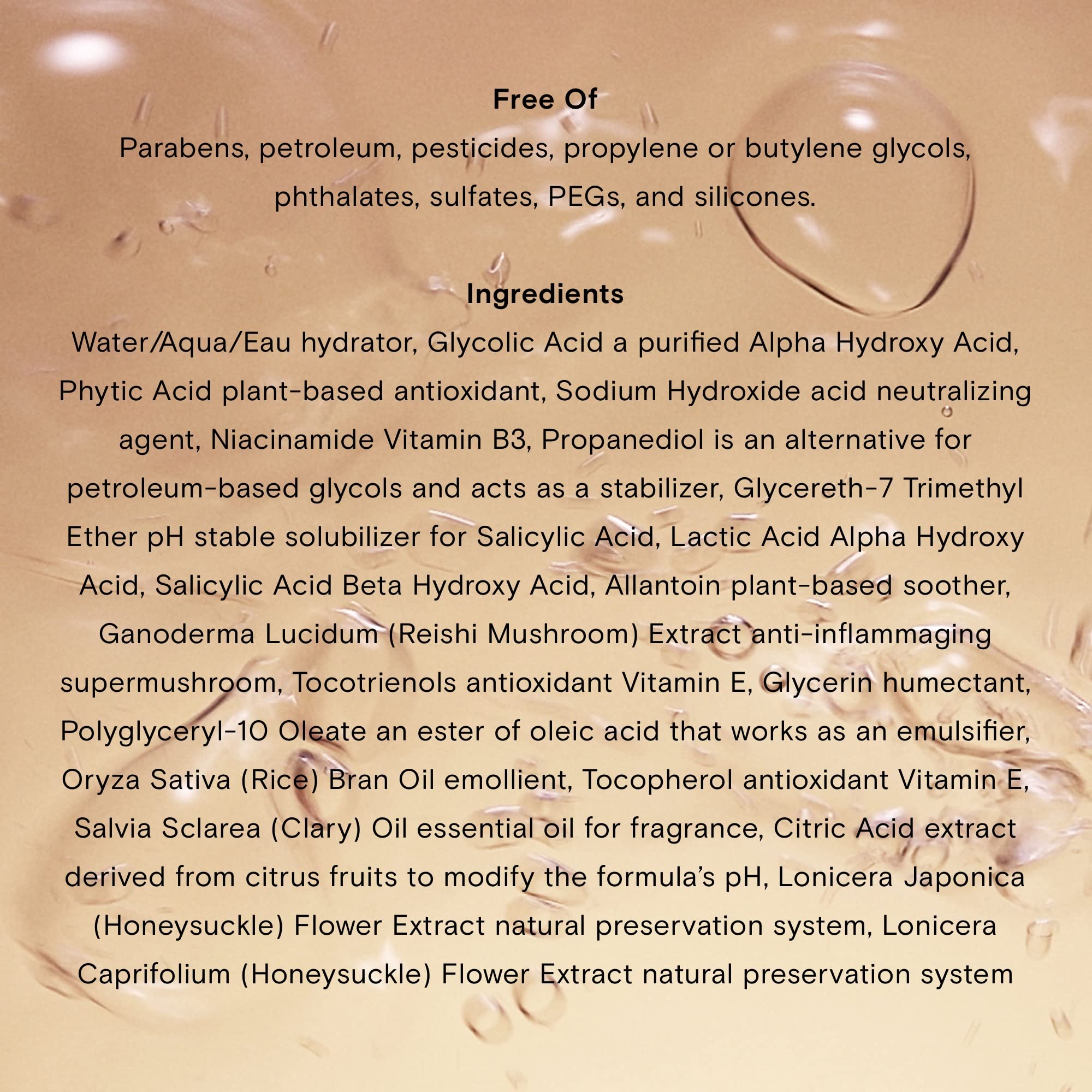 Peau hydratée et teint plus uniforme après exfoliation.