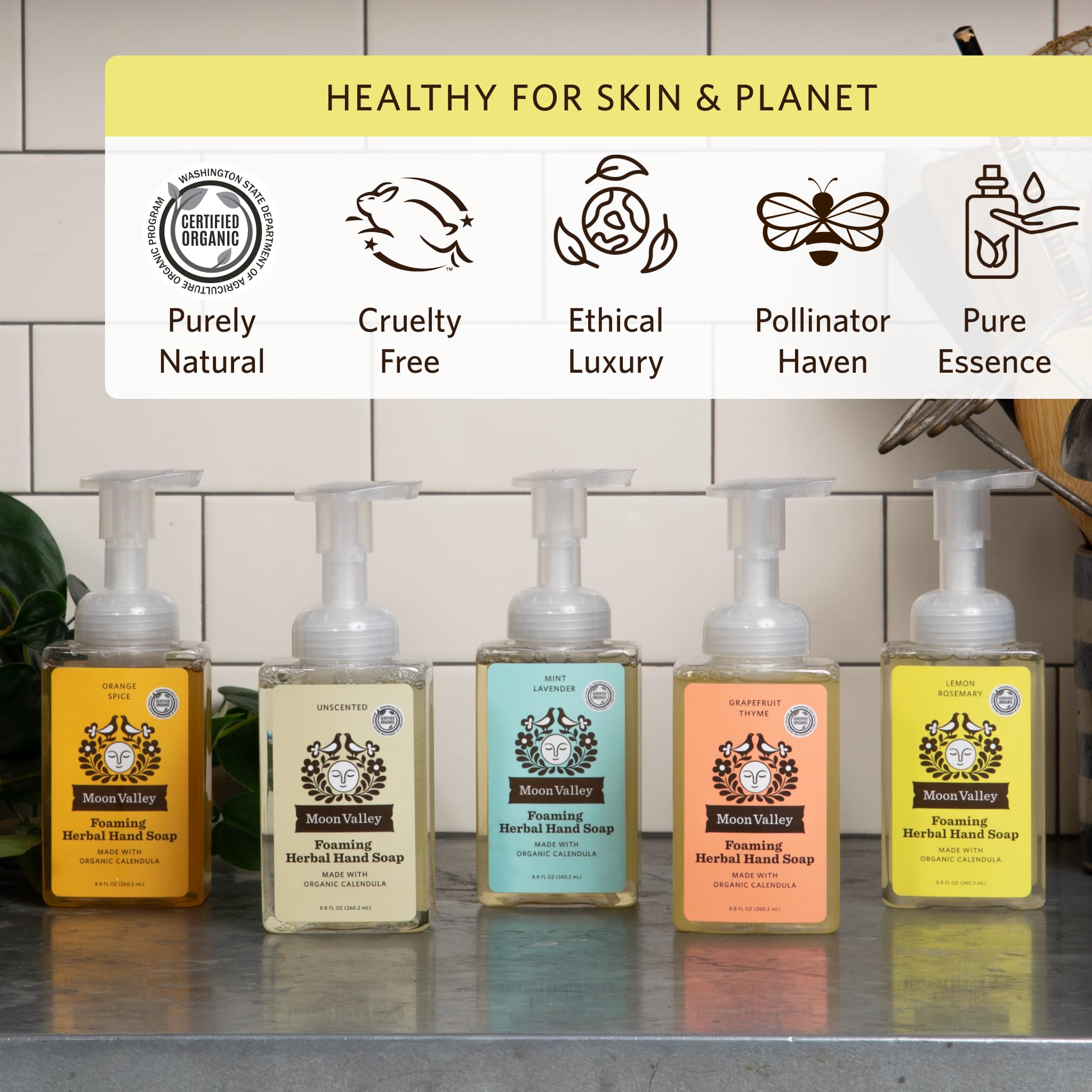 Moon Valley Organics Flacon recyclable, écologie et zéro déchet