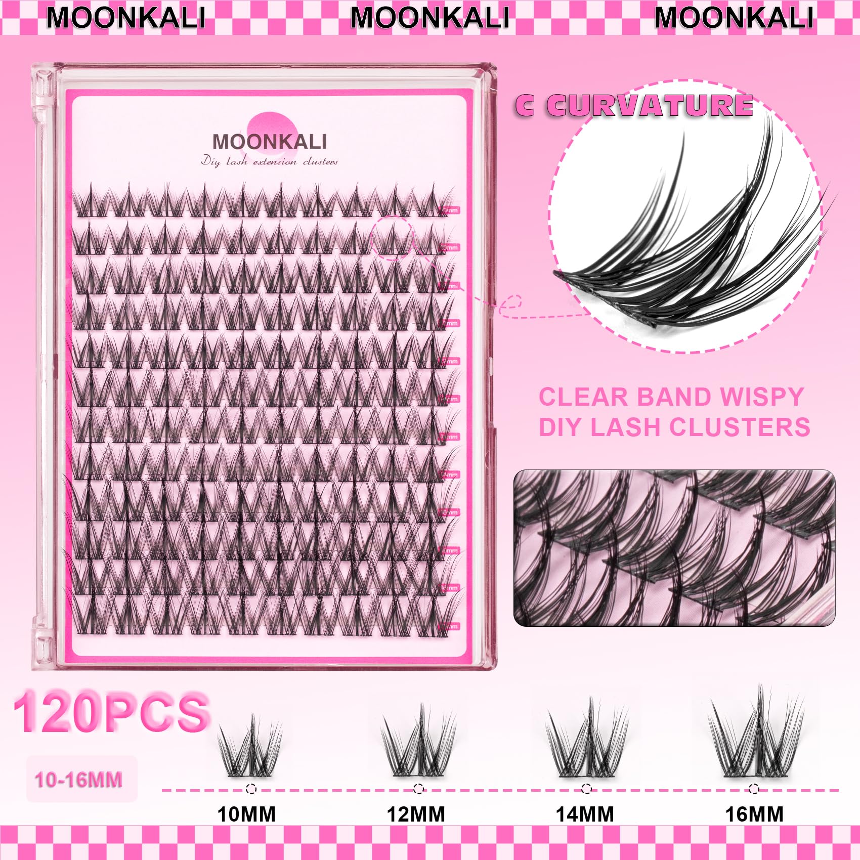 Bande cils légère MOONKALI pour un port confortable