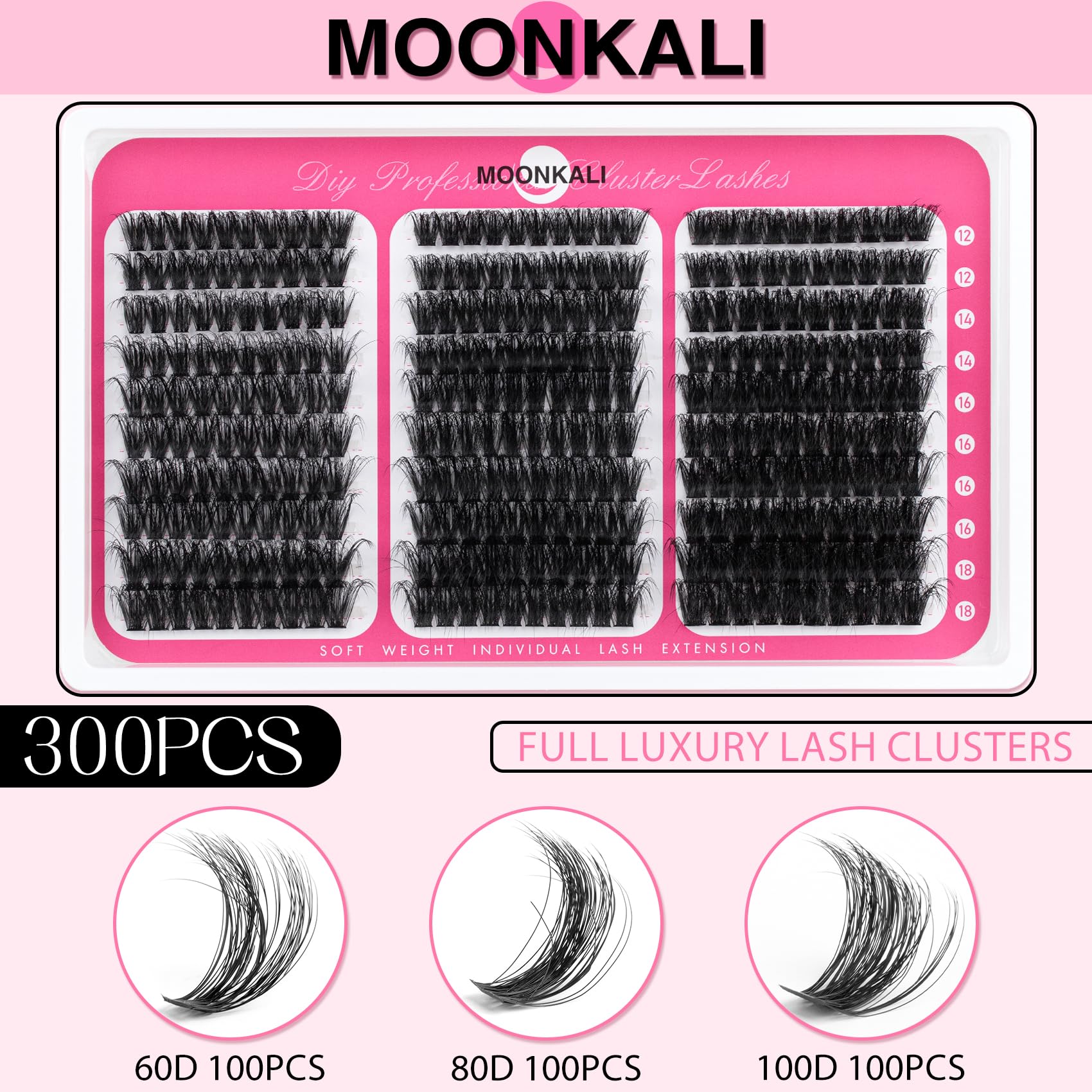 MOONKALI cils-ensemble-3d-mix, combinaisons naturelles et glamour