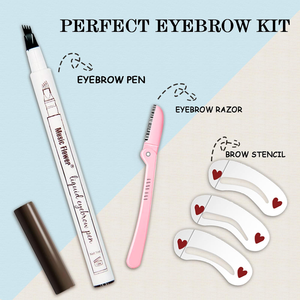 MoonKong gabarits sourcils, 3 modèles pour dessiner rapidement