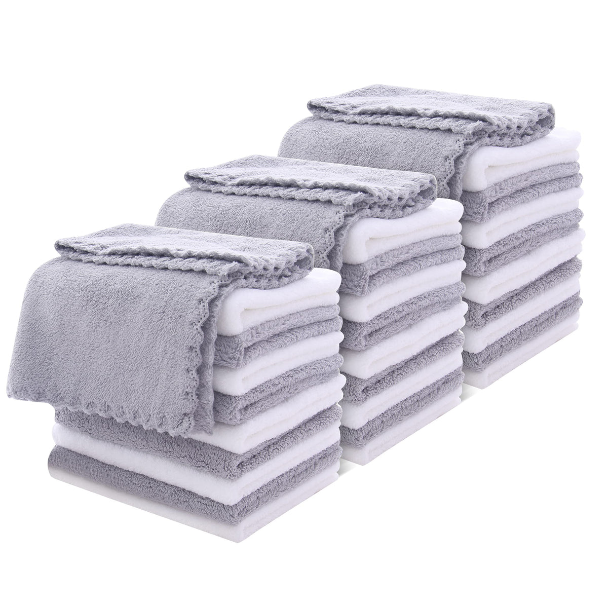 MOONQUEEN 30 serviettes-visage-microfibre: douceur et absorption pour démaquillage rapide