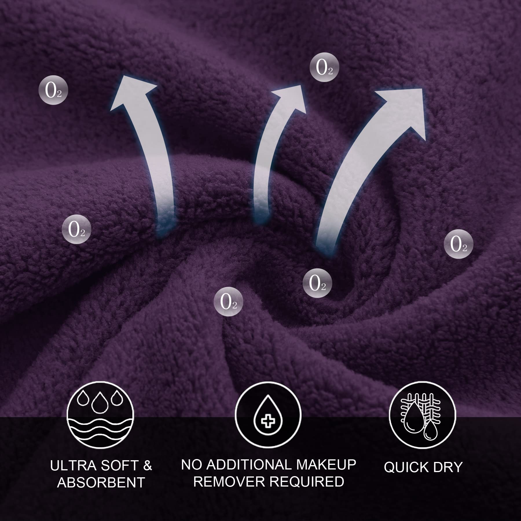 Moonqueen lavage machine compatibles chiffons visage, entretien simple et durable.