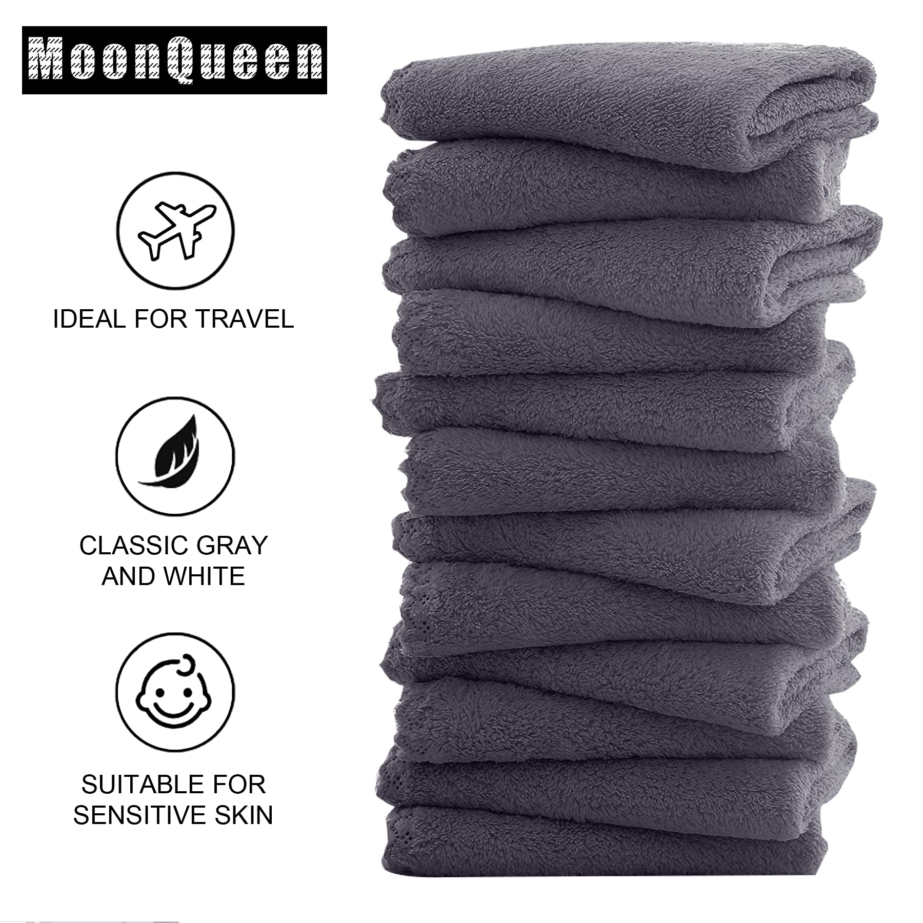 Lingette Moonqueen visage microfibre pour voyage pratique et compacte.