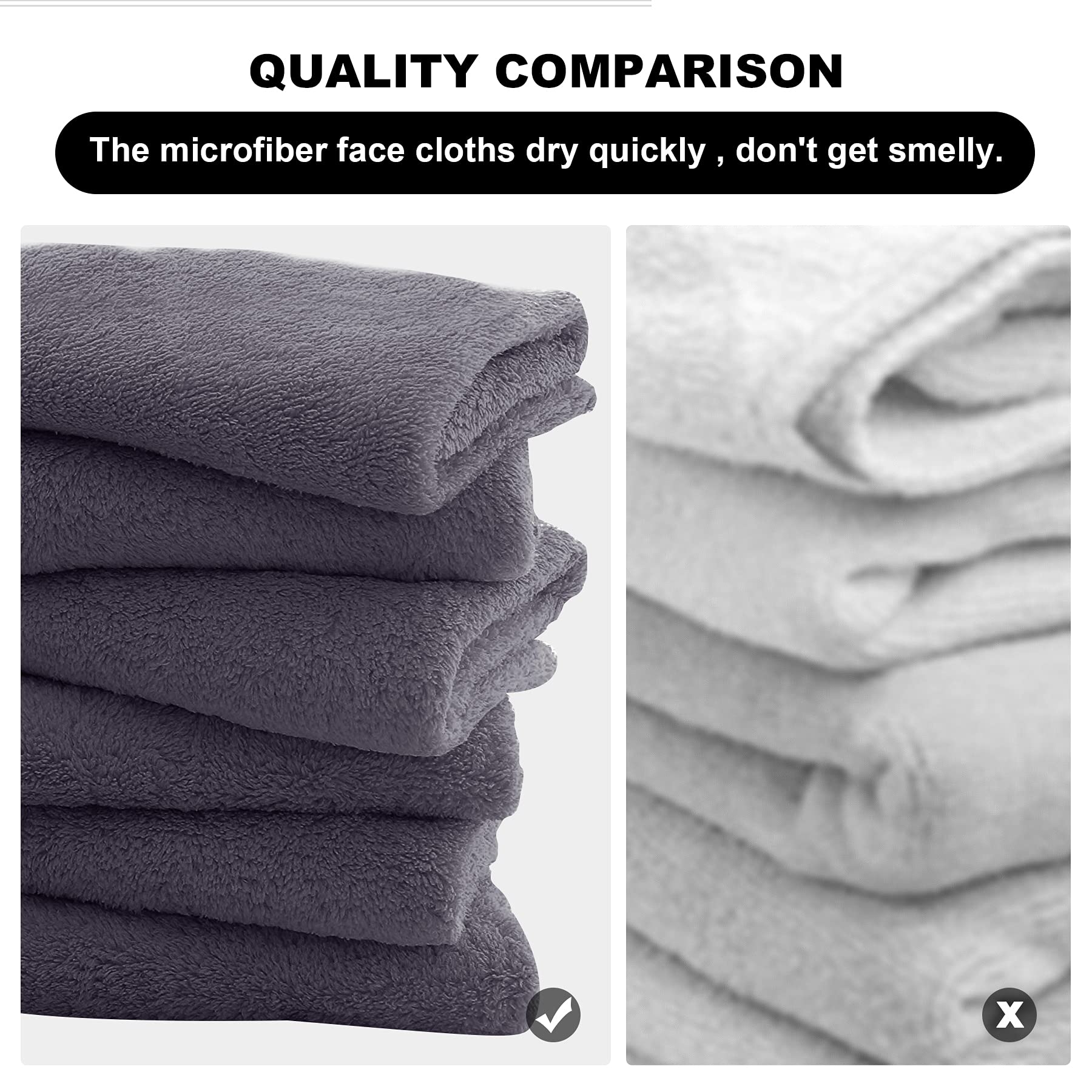 Lingette Moonqueen visage microfibre réutilisable et durable.